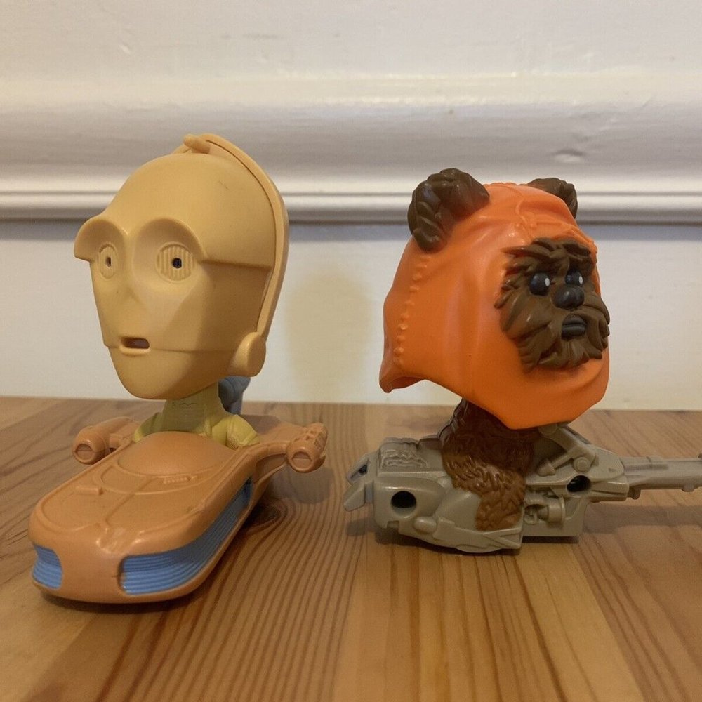 2008 C3 PO Ewok Bobble Head Toy McDonald's Star Wars Happy Meal Vintage